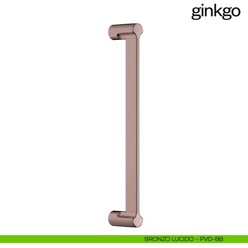 Maniglione per porta Ginkgo dnd Handles singolo bronzo lucido