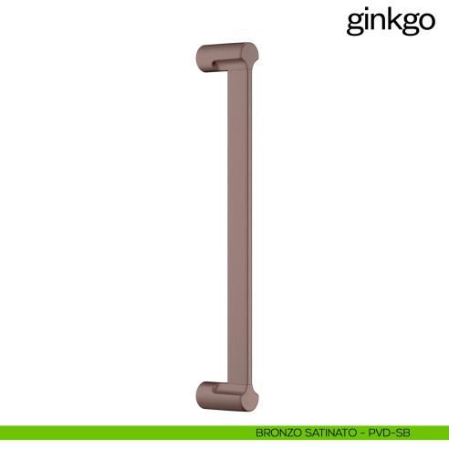 Maniglione per porta Ginkgo dnd Handles singolo bronzo satinato