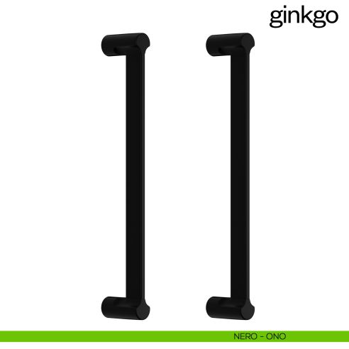 Maniglione per porta Ginkgo dnd Handles accoppiato nero
