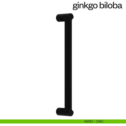 Maniglione per porta Ginkgo Biloba dnd Handles singolo nero