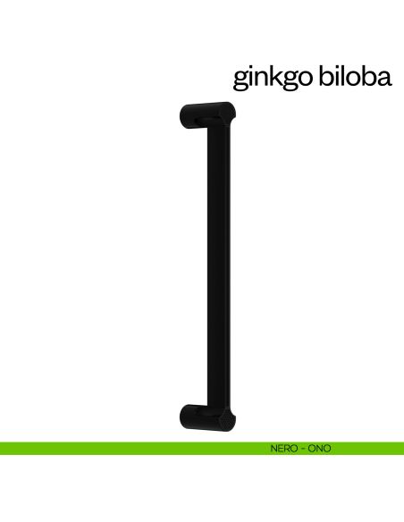 Maniglione per porta Ginkgo Biloba dnd Handles singolo nero