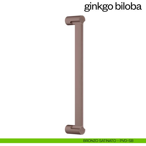 Maniglione per porta Ginkgo Biloba dnd Handles singolo bronzo satinato