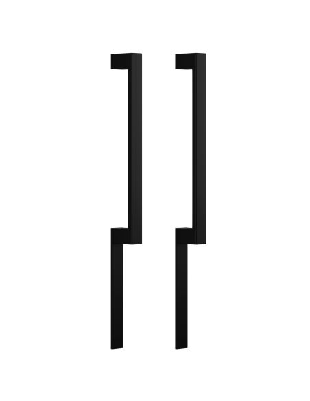 Maniglione per porta Infinito placca corta dnd handles accoppiato