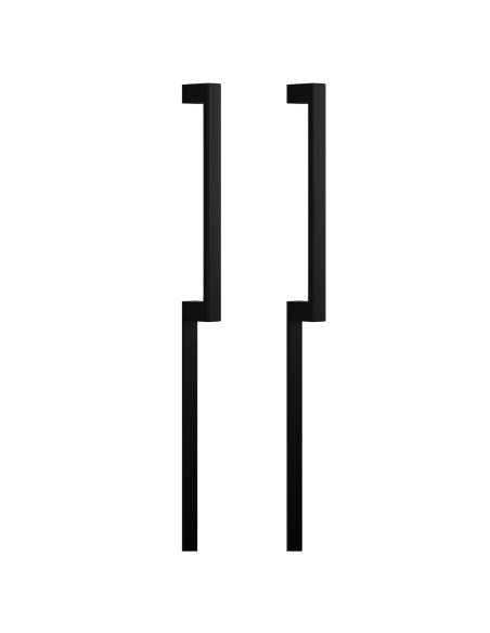 Maniglione per porta Infinito placca lunga dnd handles accoppiato