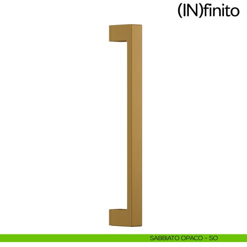 Maniglione per porta Infinito dnd handles singolo sabbiato opaco