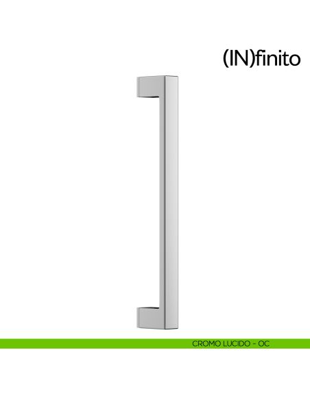 Maniglione per porta Infinito dnd handles singolo cromo lucido