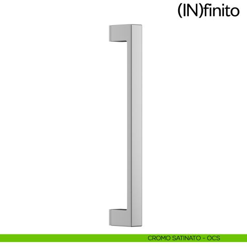 Maniglione per porta Infinito dnd handles singolo cromo satinato