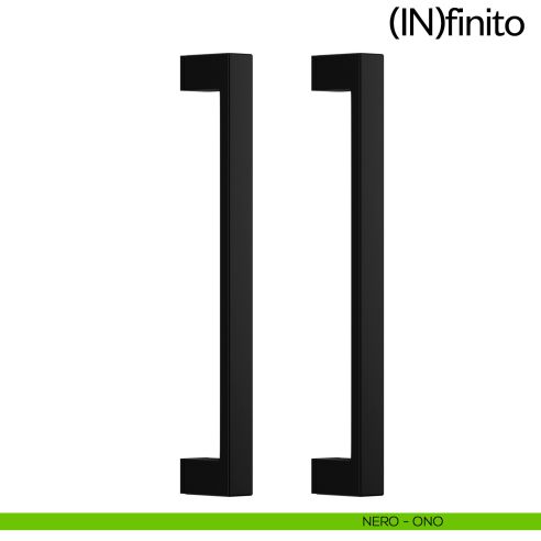 Maniglione per porta Infinito dnd handles accoppiato nero
