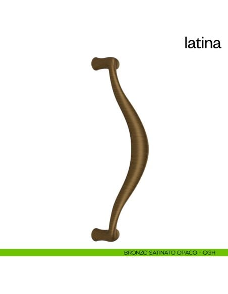 Maniglione per porta Latina dnd Handles singolo bronzo satinato opaco