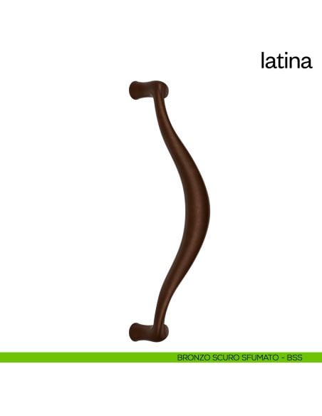 Maniglione per porta Latina dnd Handles singolo bronzo scuro sfumato