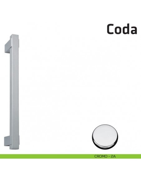 Maniglione per porta Coda Comit singolo cromo lucido