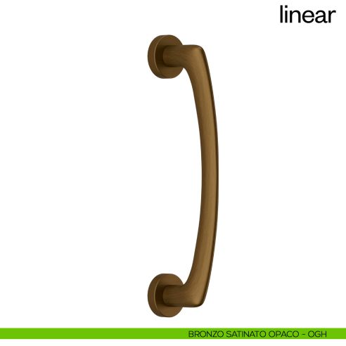 Maniglione per porta Linear dnd Handles singolo bronzo satinato opaco
