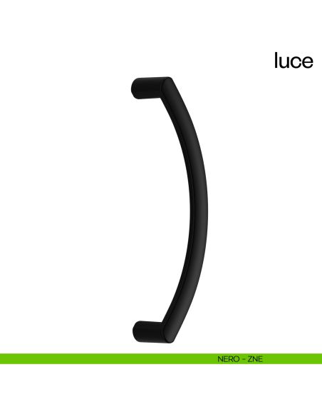 Maniglione per porta Luce dnd Handles singolo nero