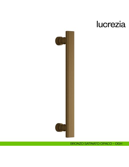 Maniglione per porta Lucrezia dnd Handles singolo bronzo satinato opaco
