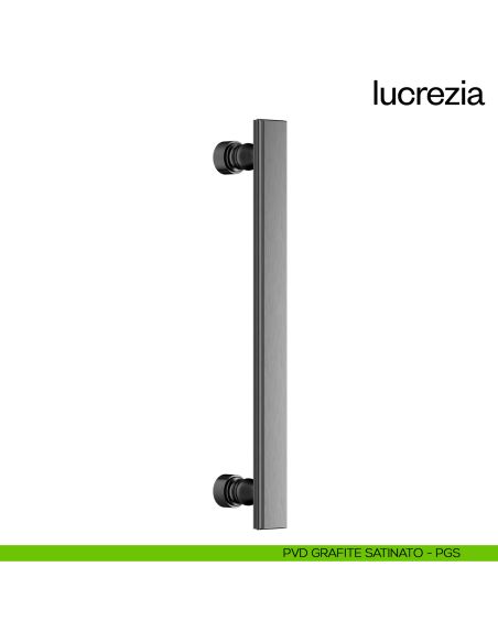 Maniglione per porta Lucrezia dnd Handles singolo grafite satinato