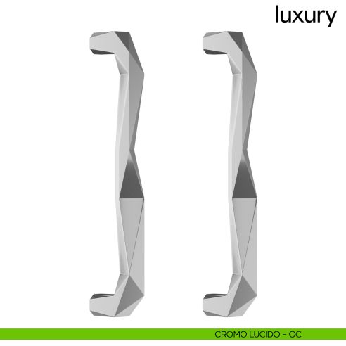 Maniglione per porta Luxury dnd Handles accoppiato cromo lucido