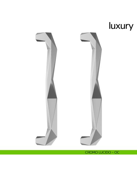 Maniglione per porta Luxury dnd Handles accoppiato cromo lucido