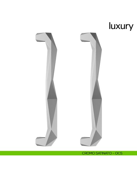 Maniglione per porta Luxury dnd Handles accoppiato cromo satinato