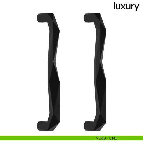 Maniglione per porta Luxury dnd Handles accoppiato nero