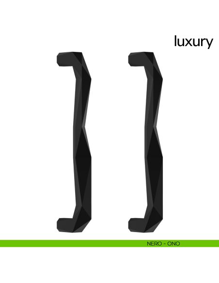 Maniglione per porta Luxury dnd Handles accoppiato nero