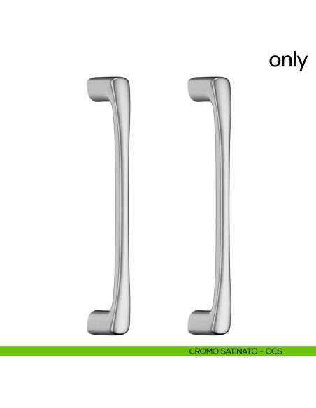 Maniglione per porta Only dnd Handles accoppiato cromo satinato