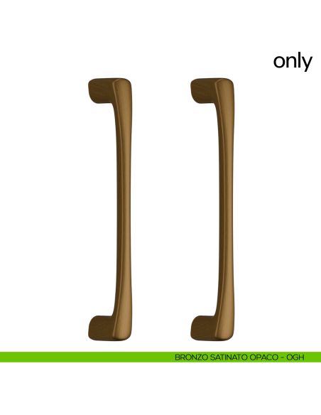 Maniglione per porta Only dnd Handles accoppiato bronzo satinato opaco