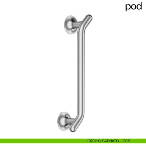 Maniglione per porta Pod dnd handles singolo cromo satinato