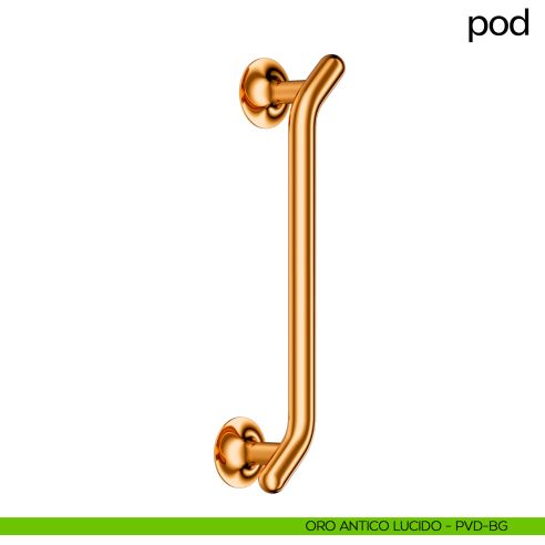 Maniglione per porta Pod dnd handles singolo oro antico lucido
