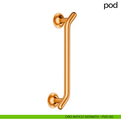 Maniglione per porta Pod dnd handles singolo oro antico satinato