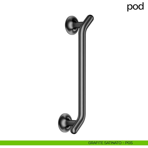 Maniglione per porta Pod dnd handles singolo grafite satinato