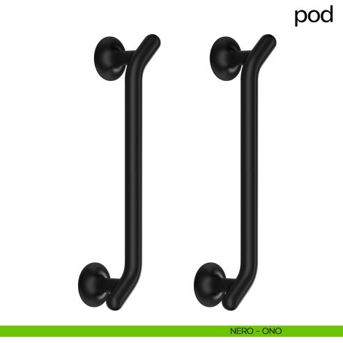 Maniglione per porta Pod dnd handles accoppiato nero