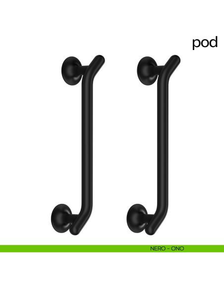 Maniglione per porta Pod dnd handles accoppiato nero
