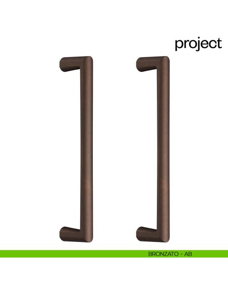 Maniglione per porta Project dnd Handles accoppiato bronzato