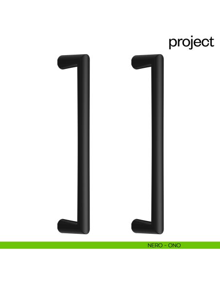 Maniglione per porta Project dnd Handles accoppiato nero