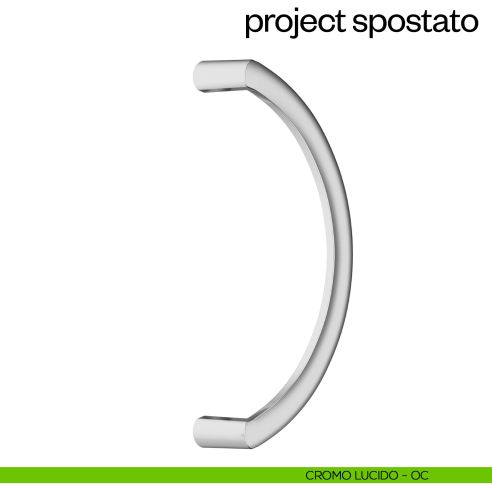 Maniglione per porta Project Zancato dnd Handles singolo cromo lucido