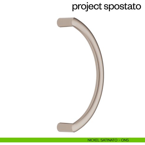 Maniglione per porta Project Zancato dnd Handles singolo nickel satinato