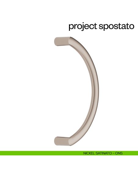 Maniglione per porta Project Zancato dnd Handles singolo nickel satinato