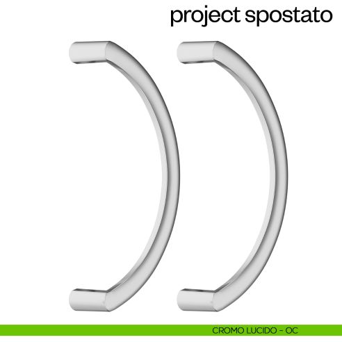 Maniglione per porta Project Zancato dnd Handles accoppiato cromo lucido