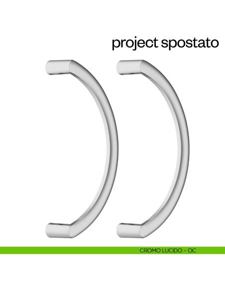 Maniglione per porta Project Zancato dnd Handles accoppiato cromo lucido