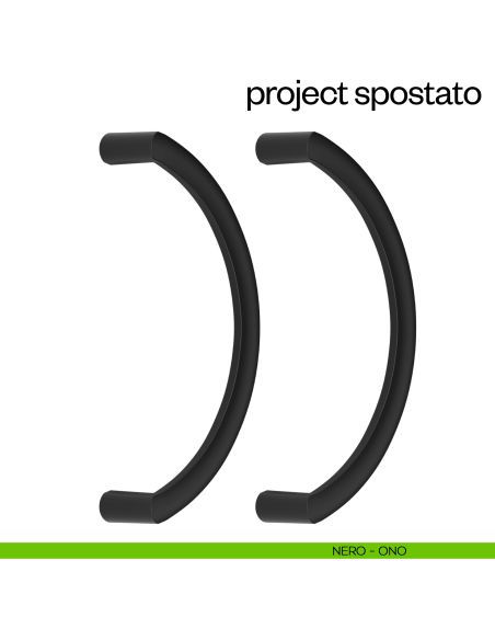 Maniglione per porta Project Zancato dnd Handles accoppiato nero