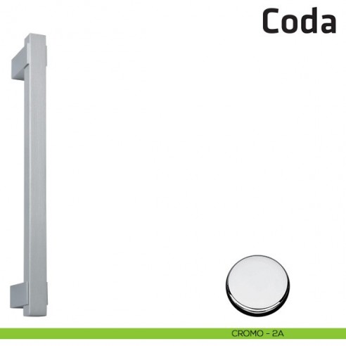 Maniglione per porta Coda Comit accoppiato 340 mm cromo lucido