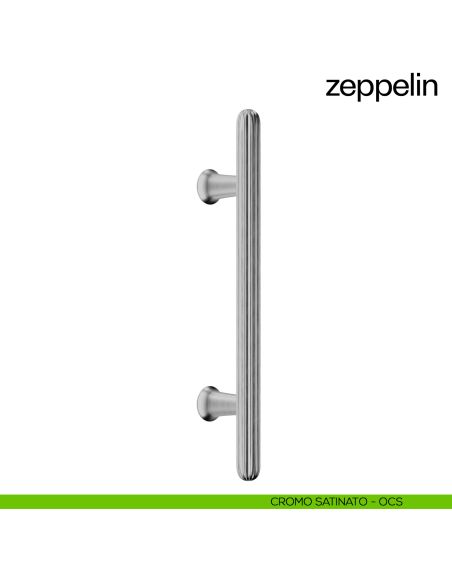 Maniglione per porta dnd handles Zeppelin singolo cromo satinato