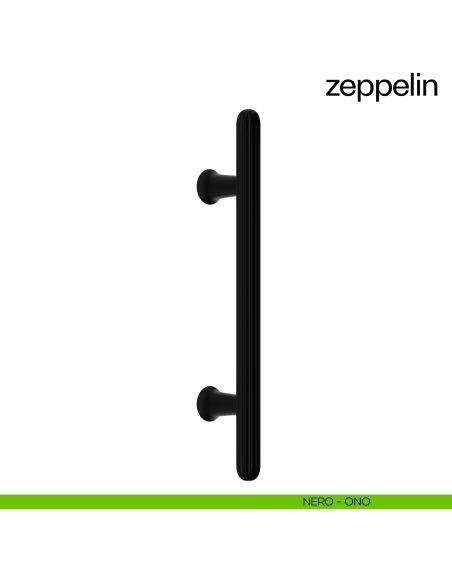 Maniglione per porta dnd handles Zeppelin singolo nero