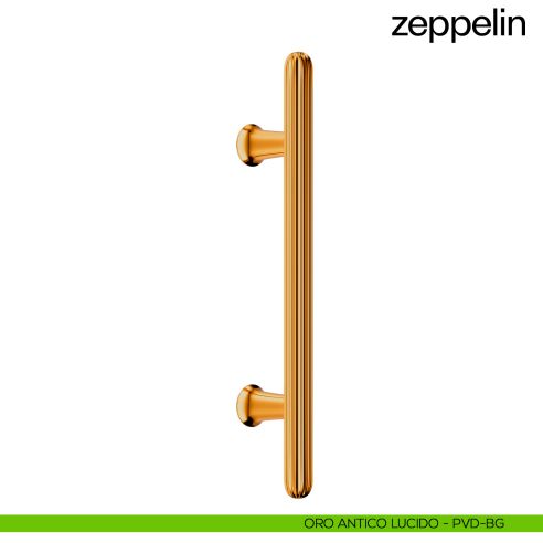 Maniglione per porta dnd handles Zeppelin singolo oro antico lucido