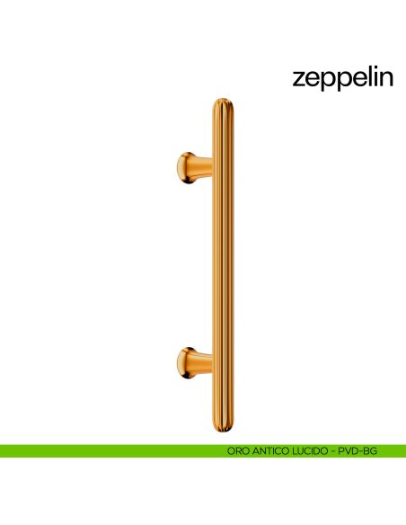 Maniglione per porta dnd handles Zeppelin singolo oro antico lucido