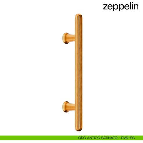 Maniglione per porta dnd handles Zeppelin singolo oro antico satinato