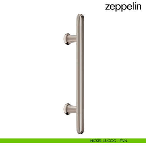 Maniglione per porta dnd handles Zeppelin singolo nickel lucido