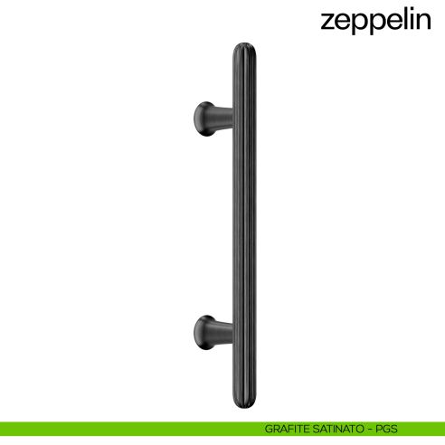 Maniglione per porta dnd handles Zeppelin singolo grafite satinato