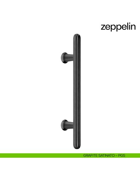 Maniglione per porta dnd handles Zeppelin singolo grafite satinato