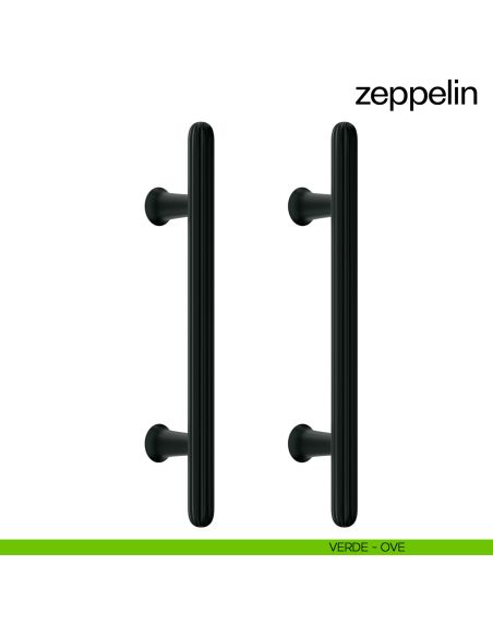 Maniglione per porta dnd handles Zeppelin accoppiato verde